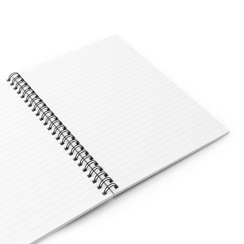 Love Heart Floral Spiral Notebook — 1 John 3:18 Christian Journal