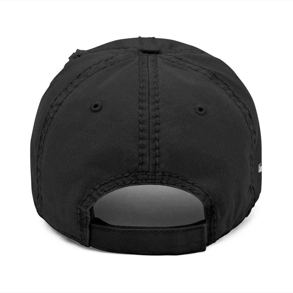 Rooted Embroidered Distressed Hat — Colossians 2:7