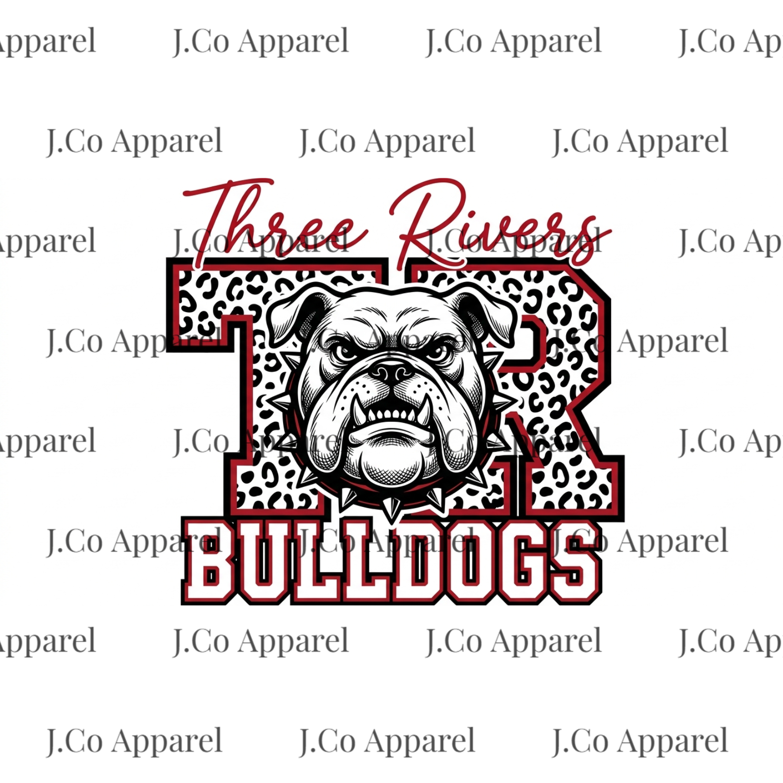 Cheetah Print Three Rivers Bulldogs
