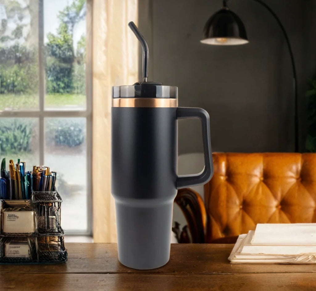 Powder Coated Travel Tumbler (30oz)
